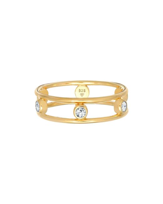 Elli Jewelry Metallic Ring Kristall Ring