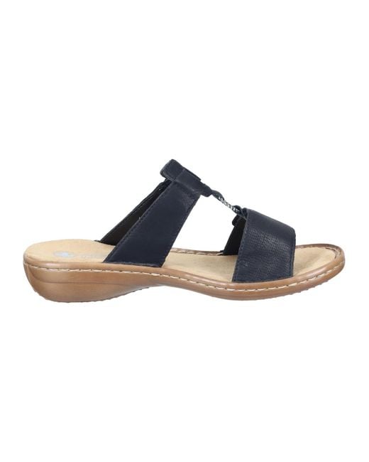 Rieker Blue Pantolette Basic