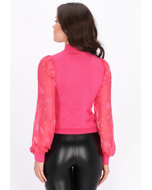 faina Pink Pullover Festive