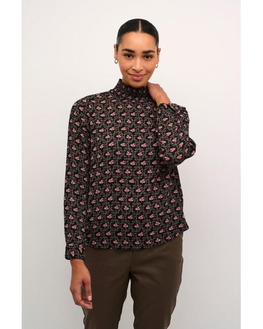 Kaffe Black Bluse Ka Amber