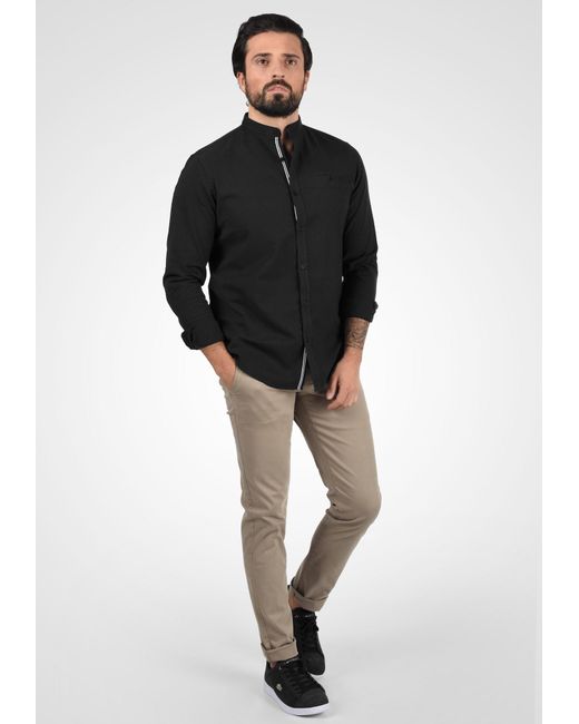 Solid Hemd in Black für Herren