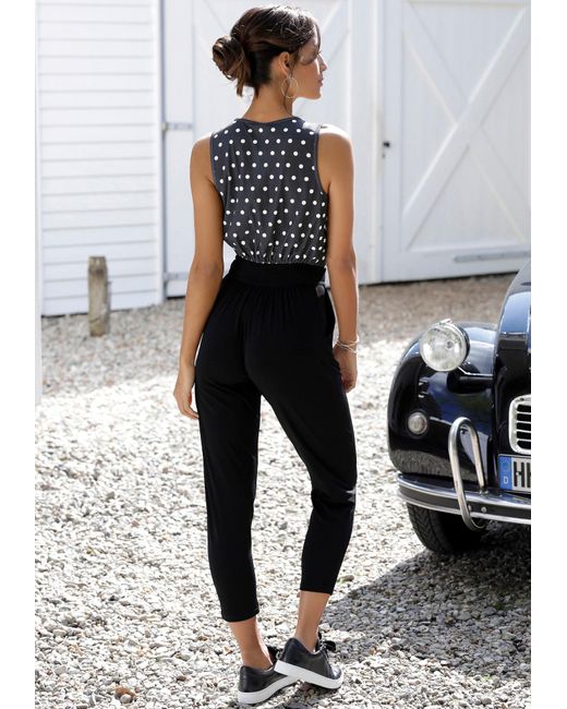 Lascana Black Jumpsuit 'Apart'