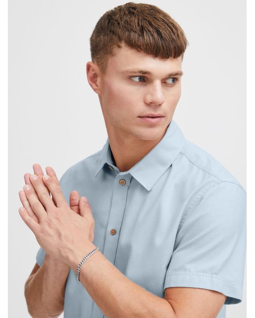 Solid Hemd Pete in Blue für Herren