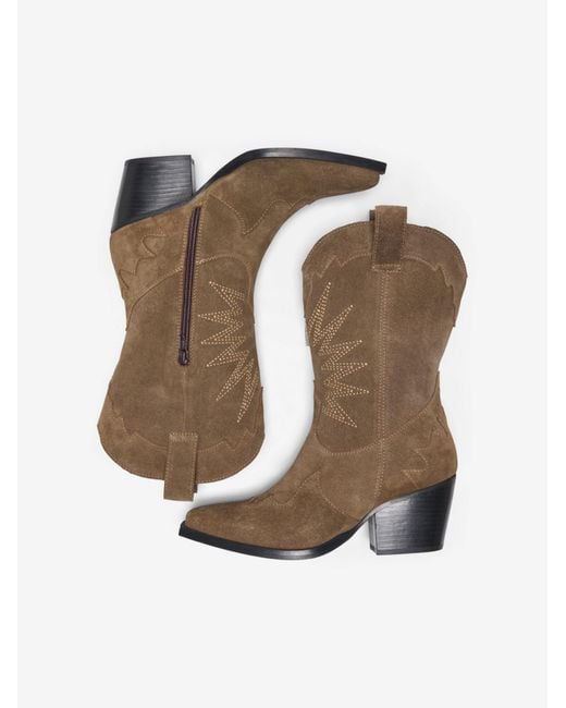 ONLY Brown Stiefel Onleva