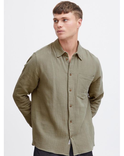 Solid Hemd Diain in Green für Herren