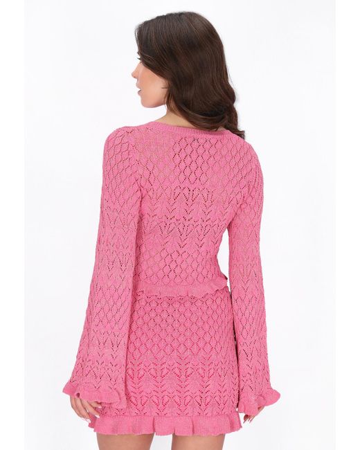 faina Pink Pullover Festive