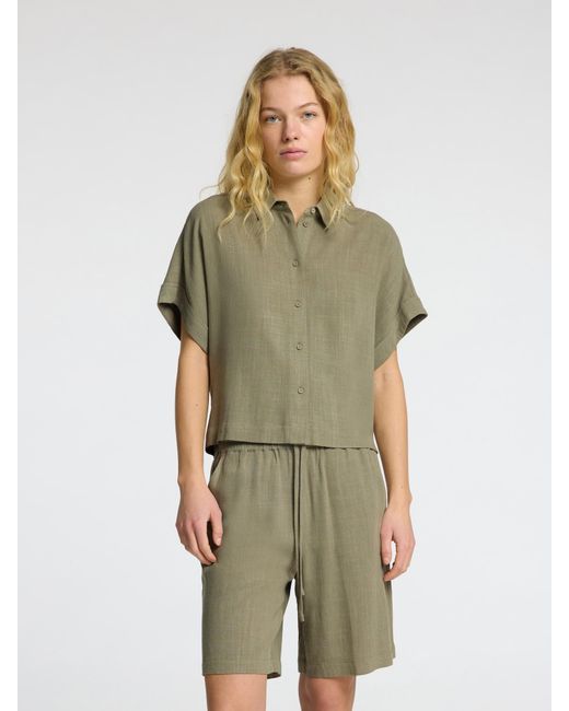 SELECTED Green Bluse 'Slfviva'