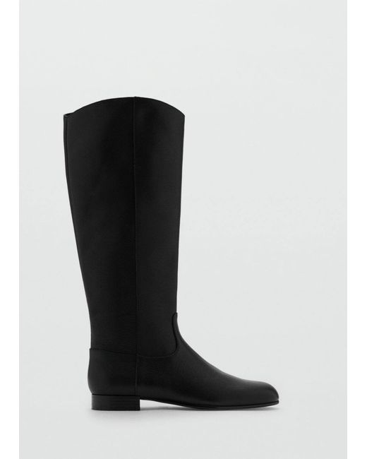 Mango Black Stiefel Raqui
