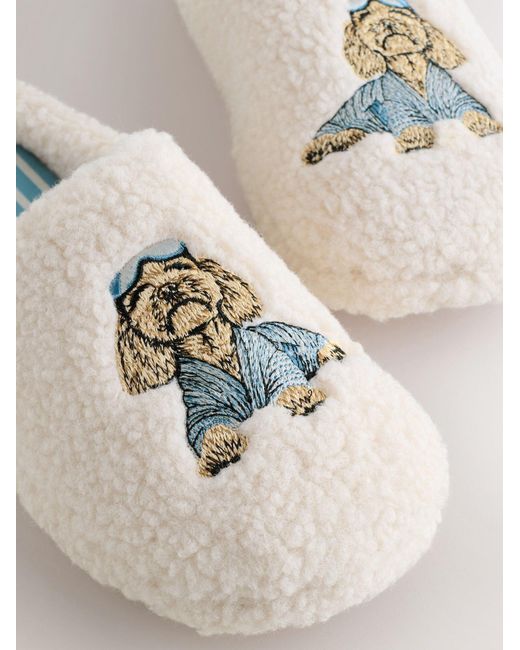 Next White Hausschuh