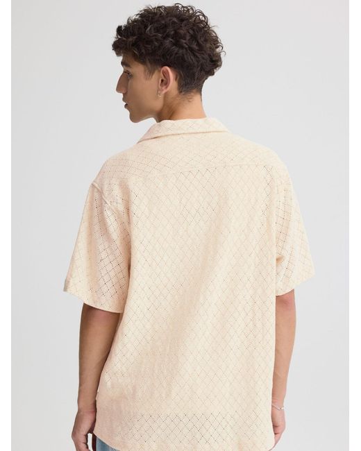 Solid Kurzarmhemd Sdteagan in White für Herren