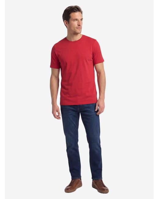 Redmond Shirt Basic in Red für Herren