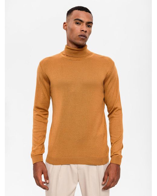 Antioch Full Turtleneck Pullover in Orange für Herren