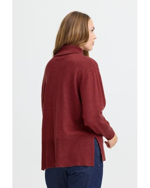Pulz Red Pullover Steffi