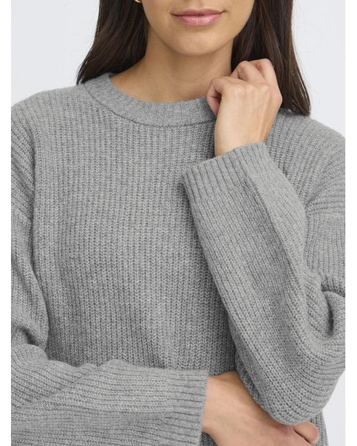 Oxmo Gray Strickpullover