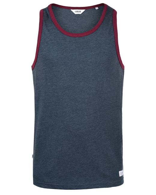 Solid Tanktop 'malino' in Blue für Herren