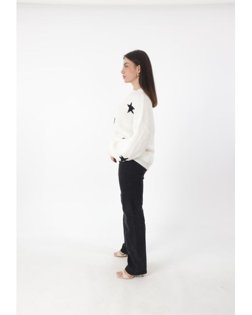 Elara White Pullover