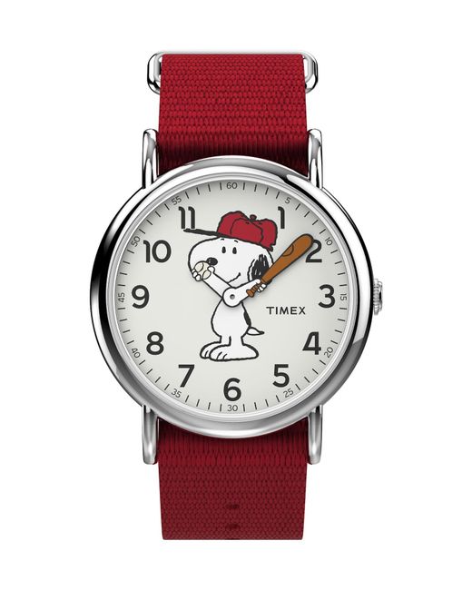 Timex Analoguhr Peanuts Snoopy in Red für Herren