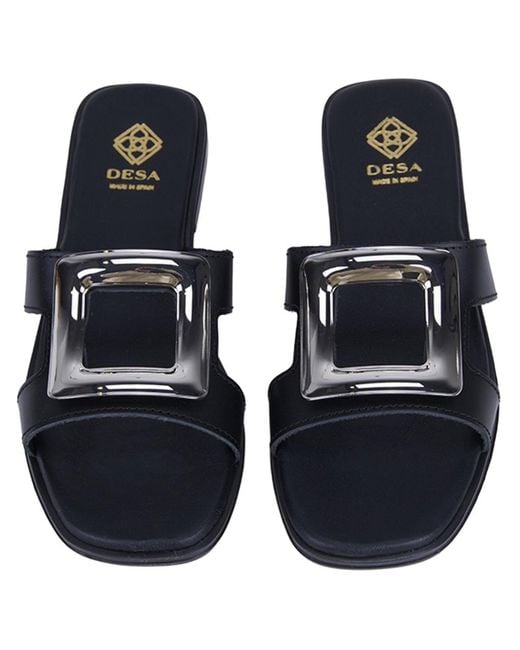 Desa Blue Pantolette Folien