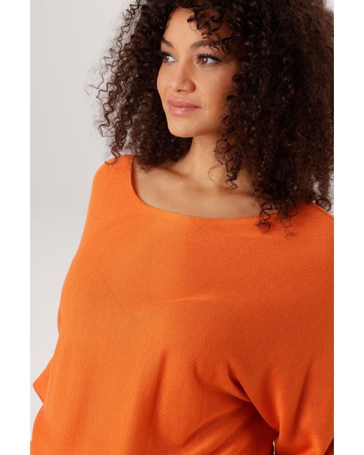 Aniston Orange Pullover