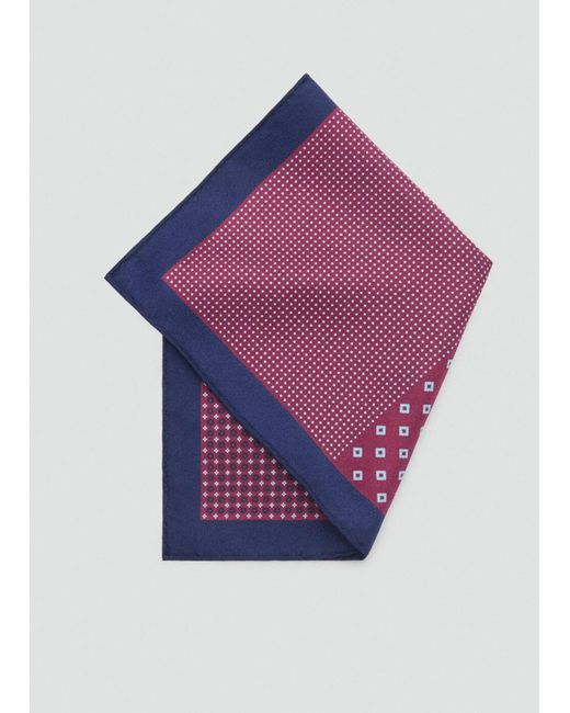 Mango Tuch Combi in Purple für Herren