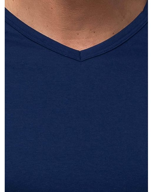 Mey Pyjama Lang Graphic Stripes in Blue für Herren