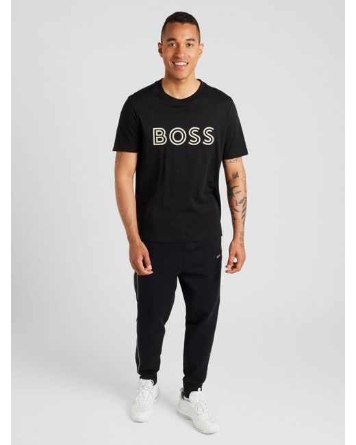 Boss T-shirt in Black für Herren