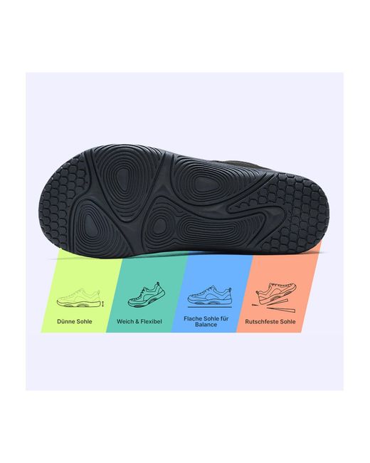 DOTALES Black Sneaker Low