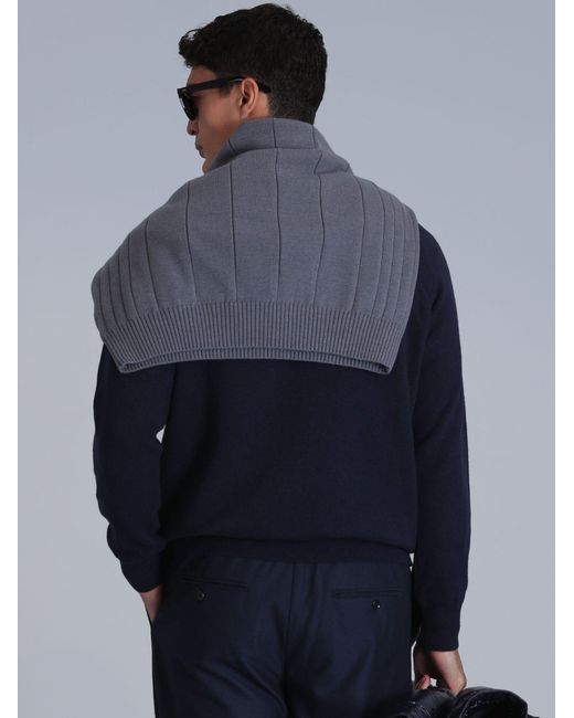 Lufian Pullover Moon in Blue für Herren