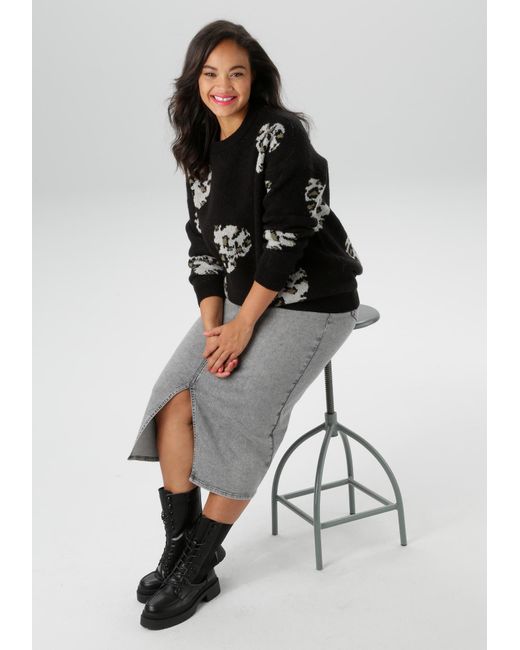 Aniston Black Pullover