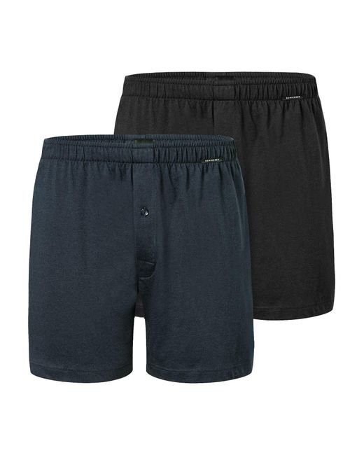 Schiesser Boxershorts Basic in Blue für Herren