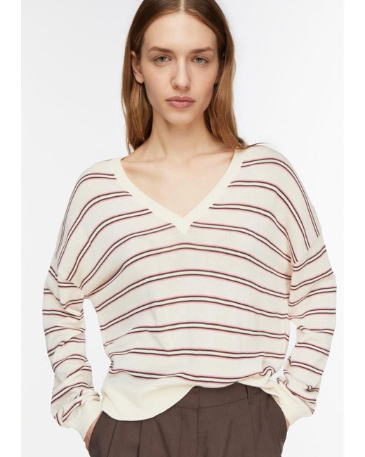 Comma, White Strickpullover