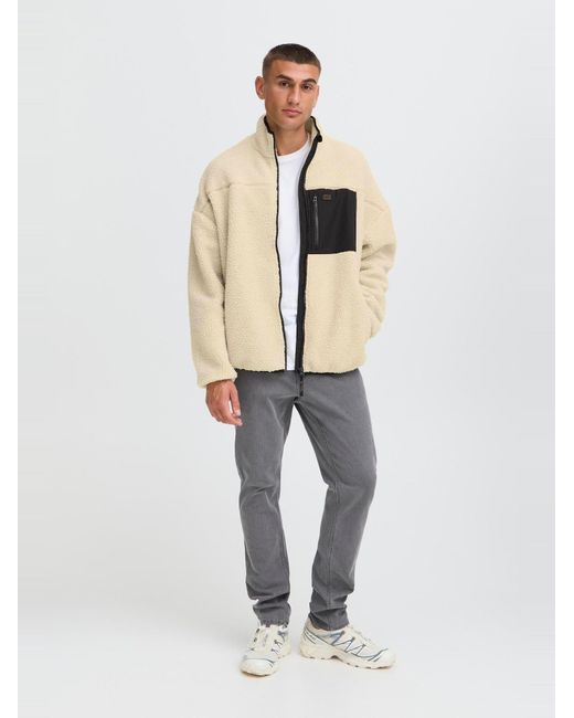 Solid Fleecejacke Walther in Natural für Herren