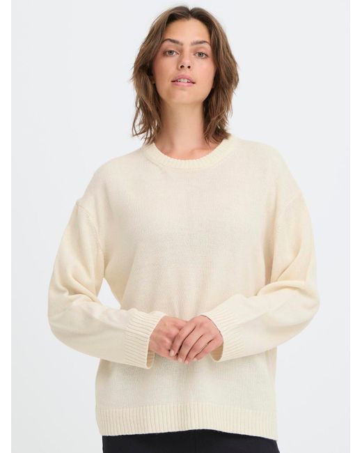 Oxmo White Strickpullover