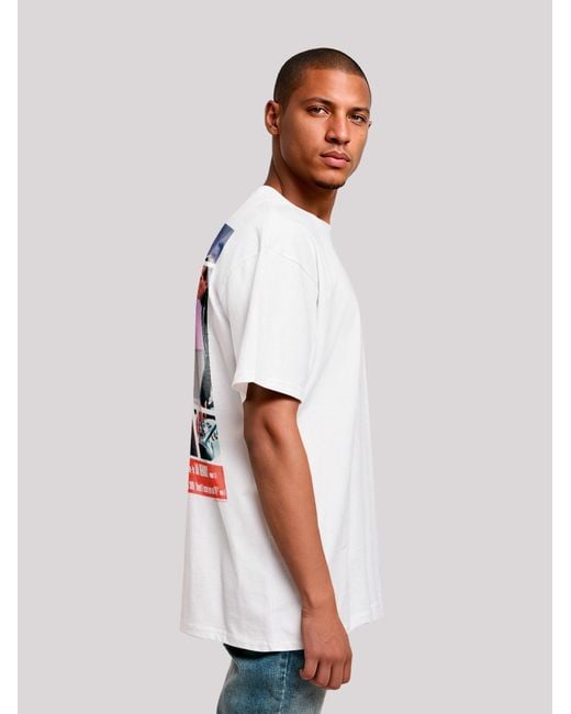 F4NT4STIC T-Shirt Tv Times Patrick Mcgoohan The Prisoner 1967 Cover in White für Herren