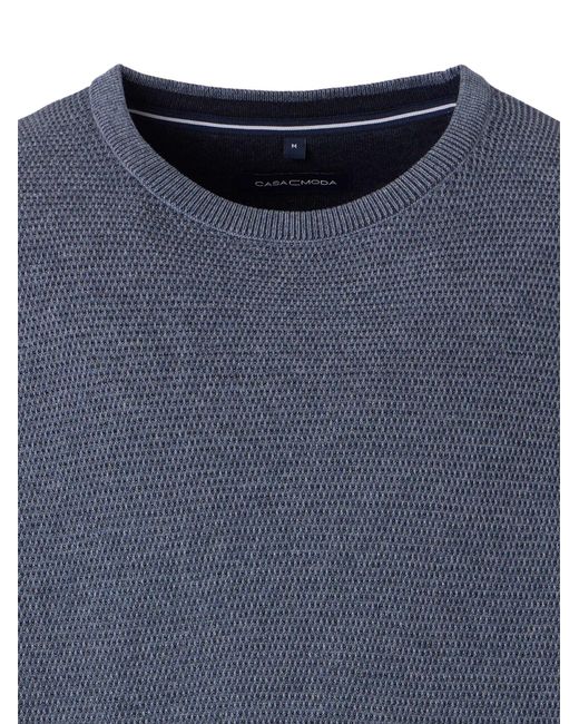 CASA MODA Pullover Basic in Blue für Herren