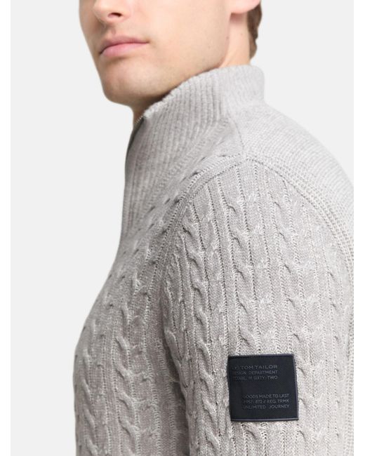 Tom Tailor Pullover in Gray für Herren