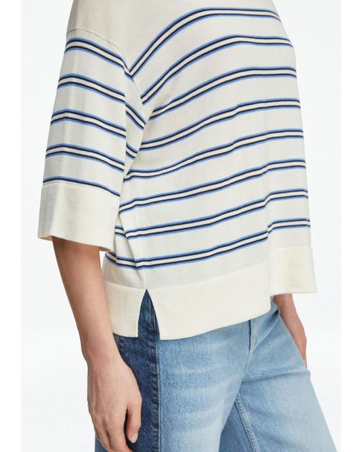 Comma, White Strickpullover