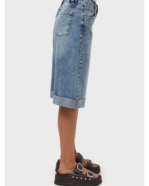 its basic Blue Its Basic Jeans Elasticated Bermuda Denim Short