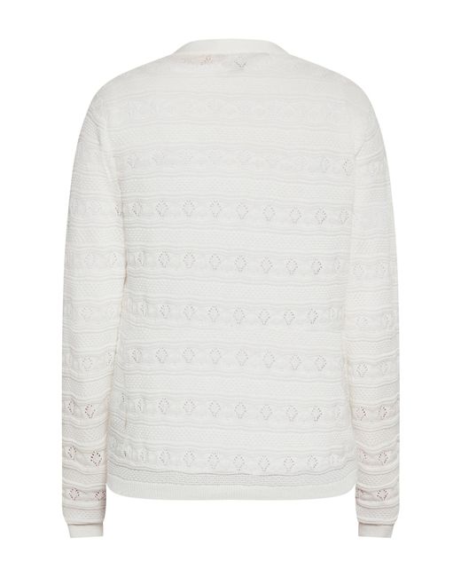 SIDONA White Strickpullover