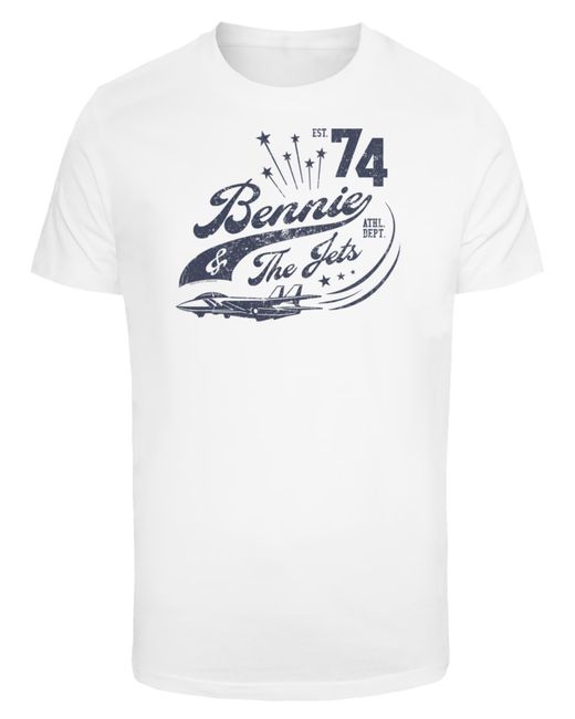 F4NT4STIC T-Shirt Elton John Bennie And The Jets in White für Herren