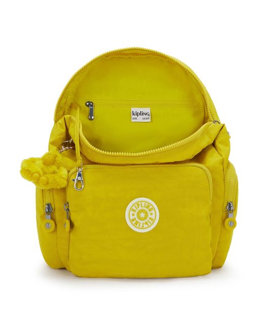 Kipling Yellow Rucksack City Zip S