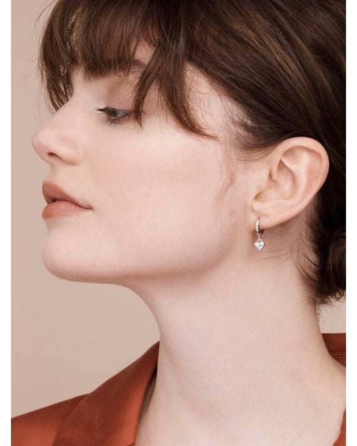 Ted Baker White Ohrringe Huggie Harrye