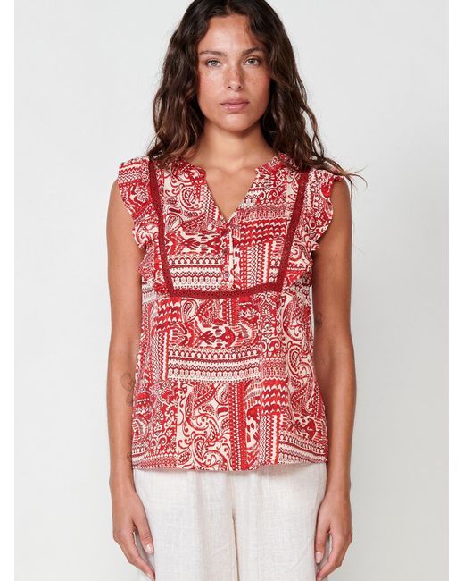 Koröshi Red Bluse