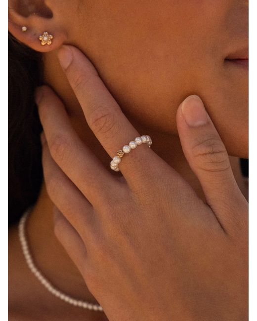 PURELEI White Ring Shiny Bloom