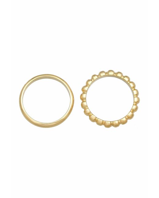 Elli Jewelry Metallic Ring Set
