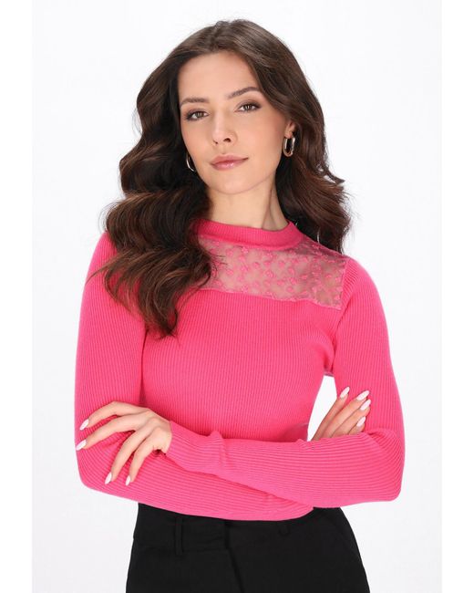 faina Pink Pullover Festive