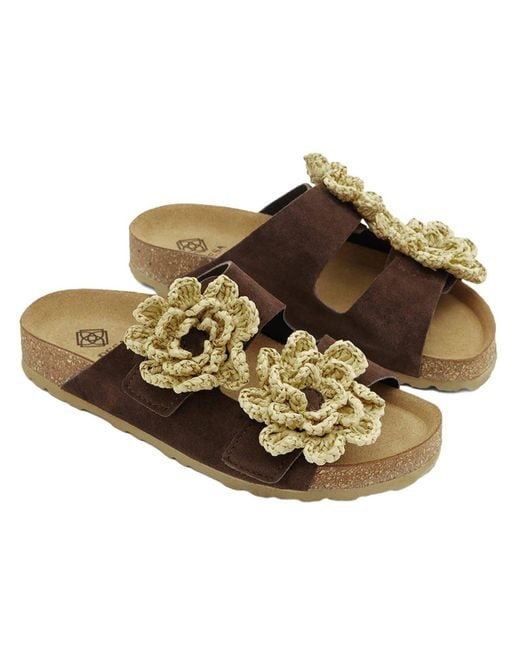 Desa Brown Pantolette Folien