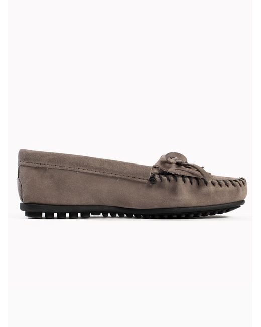 Minnetonka Gray Mokassin Kilty