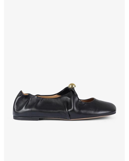 GISÉL MOIRÉ Black Ballerinas