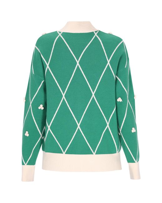 swirly Green Pullover